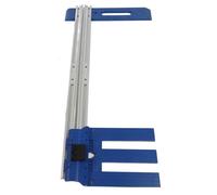 Guide de Coupe Scie Circulaire 0-65cm - Rail Alu Multifonction - Échelle Précision - Blocage 1 Touche - Menuiserie