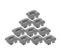 Guide de Fil pour Tête de Coupe 10 Pièces en Alliage d'Aluminium Argenté | Remplacement, Installation Facile, Maintien Sûr du Fil, pour Tondeuses et Lames