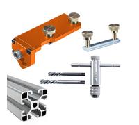 Guide de forage pour profilés en aluminium Accessoires de profil | Assistant De Coupe Et De Filetage Gardes De Câble Traitement Des Métaux Menuiserie
