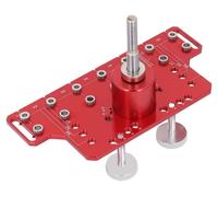 Guide de perçage en aluminium - Douille pour charnière - Adaptateur pour latte de plancher - Accessoire de perçage - Conception 2 en 1 - Inclut une mèche de 35 mm