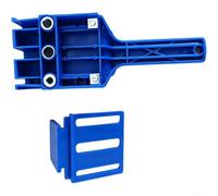 Guide de Perçage pour bois 3 en 1 pour Tourillons 6-10mm - Gabarit Réglable Acier pour Assemblage Meubles 12-30mm(Blue)