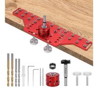 Guide de perçage pour charnières, avec douilles de guidage, foret de 33 mm, long