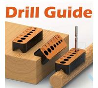 Guide de perçage pour trous de 4/5/6/7/8/9/10mm, foret, bricolage, bloc de gabarit, outil de Joints, accessoire de précision multifonctionnel yellow