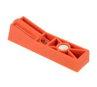 Guide de Perçage pour Trous Droits, Localisateur de Forage Orange | Plastique et Métal, Installation Simple, Positionnement Rapide et Précis, pour Percer le Côté des Planches