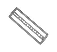 Guide de positionnement en acier pour centrage de courroie, gouttelette | Travail du cuir ; mesure de 18 à 48 mm pour ceintures, sangles d'épaule, créations et accessoires dans les projets