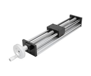 Guide de Rail Linéaire, Glissière de Rail Linéaire à Course de 300 Mm avec Volant, Horizontale de 30 Kg, Verticale de 15 Kg, Mouvement de Manivelle, Blocs Coulissants de ± 0,05
