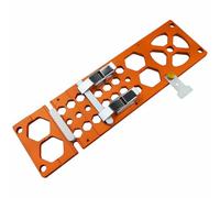 Guide de scie circulaire de 340 mm compatible avec les rails de guidage Festool et Makita - Angle de scie plongeante à 90° - Découpes de haute précision pour ateliers et chantiers - Orange