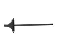 Guide de Scie Circulaire Rail Métallique Coulissant pour Coupe Droite Bois | Alliage D'aluminium Noir, Règle Intégrée et Jauge de Profondeur, Kit de Guidage Deux Boutons de Blocage
