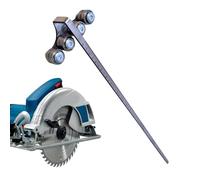 Guide de scie circulaire réglable, outil de positionnement de précision, rail en acier inoxydable de 61 cm avec marquages de mesure, matériau métallique durable, guide de scie avec design antidérapant
