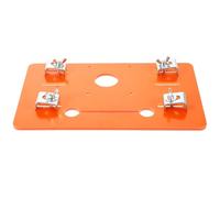Guide de Scie sur Rail pour Machine de Découpe, Plaque Inférieure Orange | Panneau Bakélite, Accessoire de Butée D’angle, Protection Renforcée, Coupes Nettes et Précises, pour Atelier