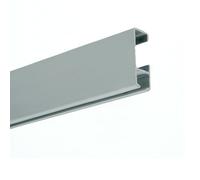 Guide de suspension pour cadres BASIC - Rail en aluminium argenté mat 100 cm | Supporte jusqu'à 35 kg/m | Découpe sur mesure sans frais | Comprend des clips, chevilles et vis | Pour placoplâtre