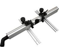 Guide de table pour perceuse à colonne - 715 mm - Alliage d'aluminium - Aspiration des poussières - Positionnement répétitif - Or