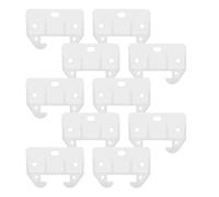 Guide de Tiroir en Plastique Blanc, Lot de 10 Pièces