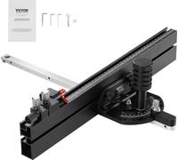 Guide d'onglet de précision pour scies circulaires de table, fente standard, 3/4 x 3/8 pouces, grille 18 pouces