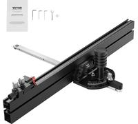Guide d'onglet de précision pour scies circulaires de table, fente standard, 3/4 x 3/8 pouces, grille de 24 pouces