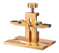 Guide Forage Charnière Dissimulée Réglable pour bois Guide Forage(A) | Alliage aluminium anodisé, nette, élimination copeaux fluide, durée de vie prolongée, finition dorée