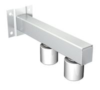 Guide haut réglable à visser pour portail coulissant, 2 olives Ø40 H60 mm