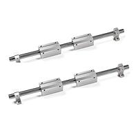 Guide Linéaire D'arbre Optique OD 8 10 12 Mm 100-600mm + Boîtier De Roulement SCS8LUU SCS10/12LUU + Support SK8 Rail En Acier Inoxydable(8mm,300mm)