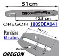 GUIDE Porte lame OREGON 180SDEA041 pour chaine 62 maillons