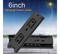 Guide Rail, 6 Pouces Mini Tiroir Coulissant Set (6 Inch (153mm ID, 5mm | Construction en acier robuste, Glissement doux, Parfait pour les armoires, Économique, Facile à installer