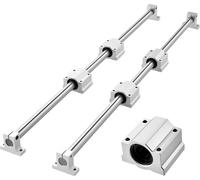 VEVOR Rail de guidage linéaire SFC25 – 2 rails 1000 mm, 4 blocs à billes – Antirouille, Précision