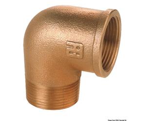 GUIDI Bronze mâle-femelle, coude à 90°, 2 pouces - Osculati 17.561.08