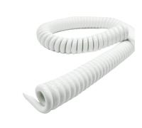 GuidNaurys Câble électrique souple extensible en PU à 2 conducteurs et à ressort spiralé, extensible sur 1 mètre, for usage domestique. Rétractable(22AWG 0.3mm2)
