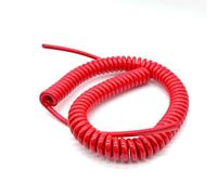GuidNaurys Câble électrique spiralé 0,5 mm² 20 AWG extensible 10 mètres PU robuste en cuivre à ressort Rétractable(3 Cores)