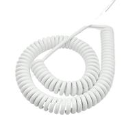 GuidNaurys Cordon spiralé de 1,5 mm², 15 AWG, extensible, 6 mètres, en polyuréthane, for usage industriel et domestique, for appareils électroniques Rétractable(2 Cores)