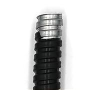 GuidNaurys Gaine de protection for faisceau de câbles, tube métallique annelé fileté, revêtement plastique étanche, diamètre 8 à 20 mm, longueur 1 mètre. Gaine de protection(10mm)