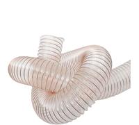 GuidNaurys Tuyau en polyuréthane, conduit en polyuréthane, tuyau en fil d'acier cuivré, tuyau à vide transparent, ventilation télescopique Gaine de protection(45mm thickness 1.2mm)