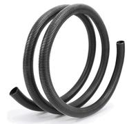 GuidNaurys Tuyau ondulé en plastique noir PP avec gaine isolante for faisceau de câbles et passe-câbles. Gaine de protection(OD18.5mm x 50meter)