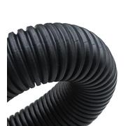 GuidNaurys Tuyau ondulé isolé en PP avec fermeture noire, gaine de protection for filetage métallique, diamètre 7,5 mm à 34,5 mm Gaine de protection(AD 28.5 x ID 23mm 10 meter)