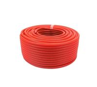 GuidNaurys Tuyau ondulé isolé en PP, gaine de protection rouge for filetage, 11,6 mm - 34,5 mm Gaine de protection(AD15.8mm x 10 meter)