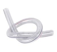 GuidNaurys Tuyau souple en PVC transparent renforcé de fil d'acier, diamètre intérieur 10 mm, 13 mm, 16 mm, 19 mm, 22 mm, 25 mm, for l'arrosage en toutes saisons. Gaine de protection(ID 16xOD 21mm)