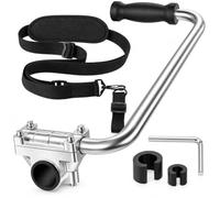 Guidon Tondeuse Gazon pour HiKOKI / Metabo HPT CG18DSDL 2013-2027+ | Acier Inoxydable | Support Débroussailleuse | Poignée Accessoires | Sangle Épaule Réglable | Collier Serrage Métallique