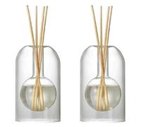 Guihydur 2X Conteneurs de Stockage Bouteilles de Diffuseur Bouteille de Diffuseur D'AromathéRapie Bouteille de Verre de Diffuseur Moderne Organisateurs D'Huiles Essentielles,A