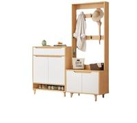 guiling-1986 Etagere Chaussure Armoire à Chaussures et Armoire Manteaux intégrée, Porte d'entrée de Maison sur Pied avec Cintre, Simple Moderne for Petit Appartement, étagère étagère à Chaussures