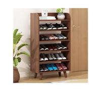 guiling-1986 Etagere Chaussure Organisateur de étagère à Chaussures en Bois 4/5/6 Niveaux, étagères Rangement autoportantes for d'entrée, Placard pin Durable étagère à Chaussures(63x29x116cm)
