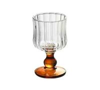 guiling-1986 Tasses en verre Verres à boire pieds ambrés de 6 oz, verrerie en relief Verres à boire