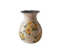 guiling-1986 Vases Décoratifs Vase à Fleurs en céramique émaillée craquelée, Vases décoratifs de Ferme Vintage for la Maison, pièce maîtresse Salon Vase de Fleurs(Moyen)
