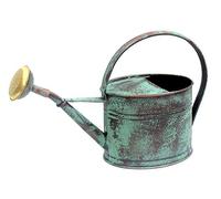 Guillouard Arrosoir ovale 1,75 L acier galvanisé avec pomme vert vieilli