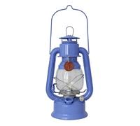 Guillouard Lampe Tempête Luciole - Bleu - Hauteur 30 cm - Acier galvanisé peint - Réservoir 0,5L (24h d’éclairage) - Verrine verre 3 mm - Anse de suspension - Éclairage extérieur & décoration vintage