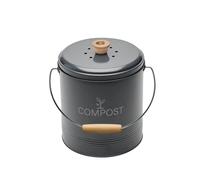Guillouard Seau à compost rond 4,5 l Gris 040605