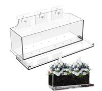 GuimMCanLin Pots de fleurs décoratifs pour fenêtre avec plateau de drainage