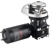 Guindeau vertical, 12 V CC 1100 W, systèmes d'ancrage pour chaînes de 6,35 mm ou cordes en nylon de 14,3 et 15,9 mm, traction maximale de 320 kg, construction en acier inoxydable 316, pour bateaux de