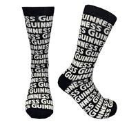 Guinness Black & Cream Word Chaussettes en bambou, taille unique, Noir , Taille unique