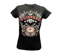 Guinness BLK Guin Butterfly T T-Shirt, Noir (Noir Noir), XL Femme