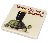 Guinness Dessous de verre effet pierre Motif tortue