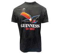 Guinness « For Sure! Toucan T-Shirt - Classic Black Beer Lover Tee, Noir , L